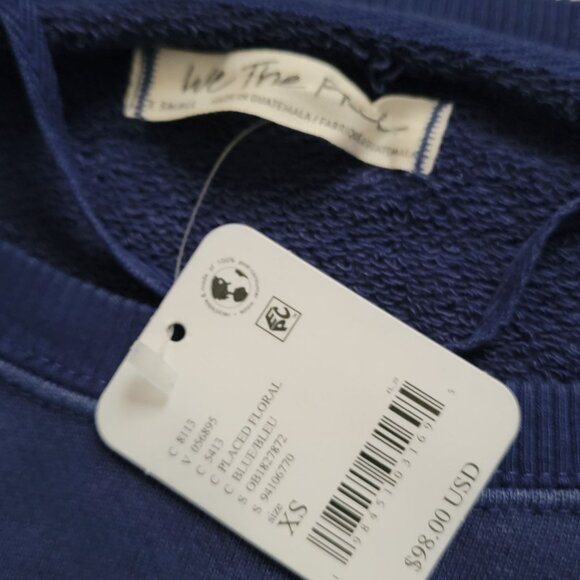 Free People Graphic Camden Pullover Womens XS Boho Indie Grunge Athleisure - Picture 5 of 8